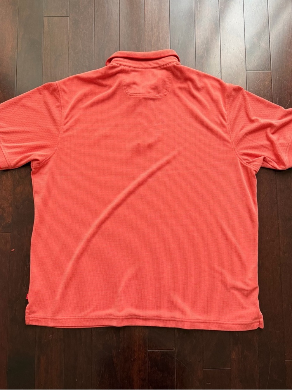 Tommy Bahama Men's Polo Shirt, Size XXL, textured Design Short Sleeve Orange - Picture 6 of 7
